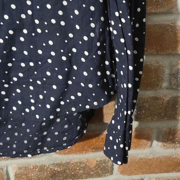 SO Black White Polka Dot Button Down Shirt - Picture 3 of 4